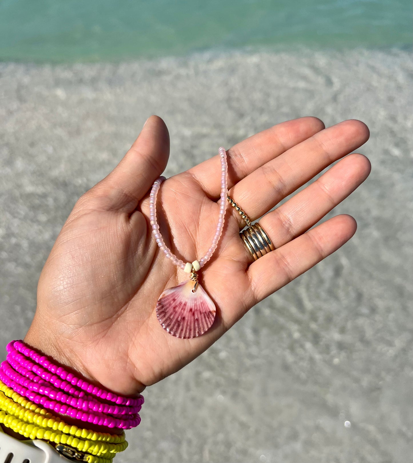 Beaded Shell Necklace