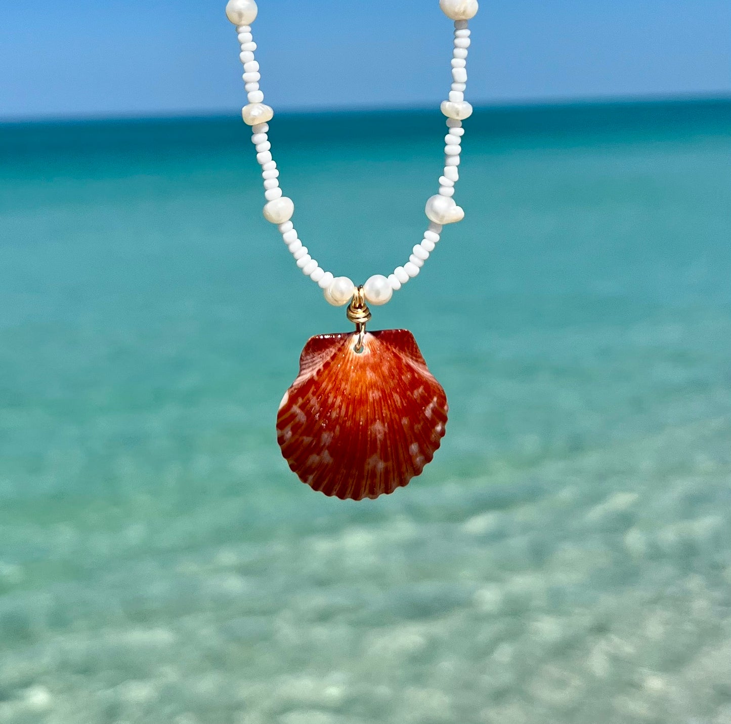 Beaded Shell Necklace