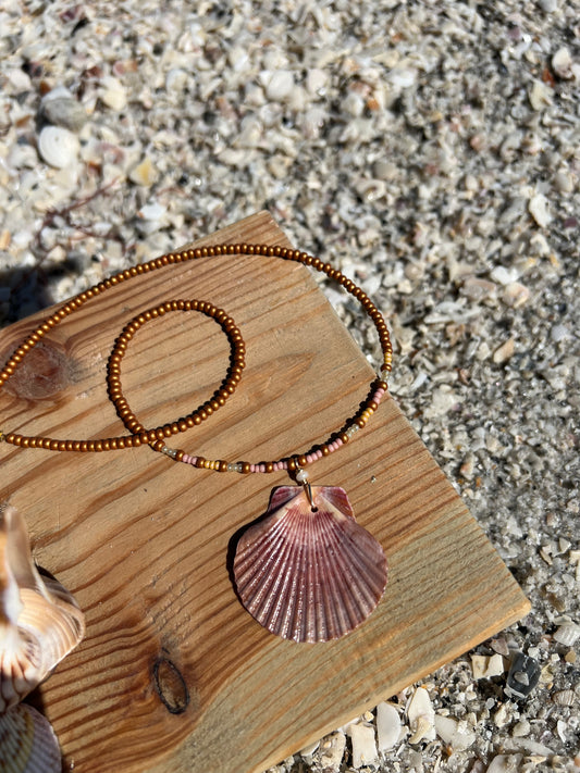 Beaded Shell Necklace