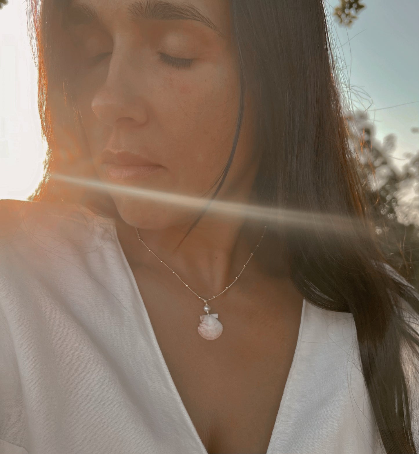 Small Scallop Shell Necklace