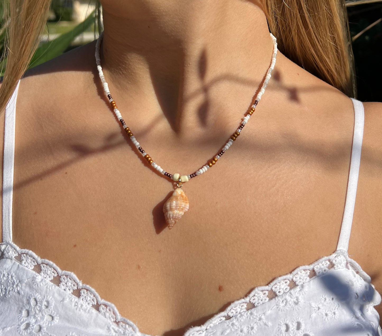 Beaded Shell Necklace