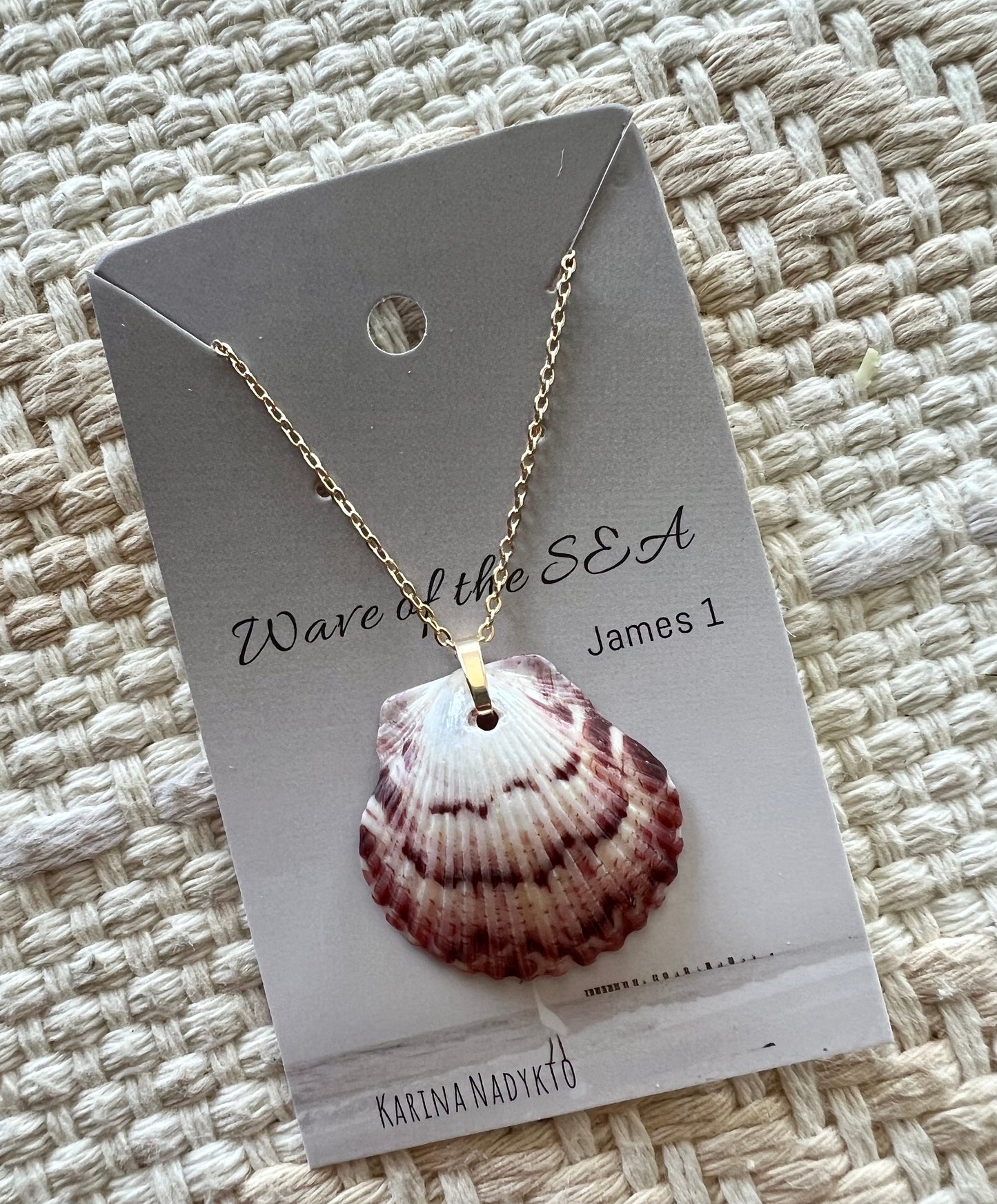 Shell Necklace on Gold Chain