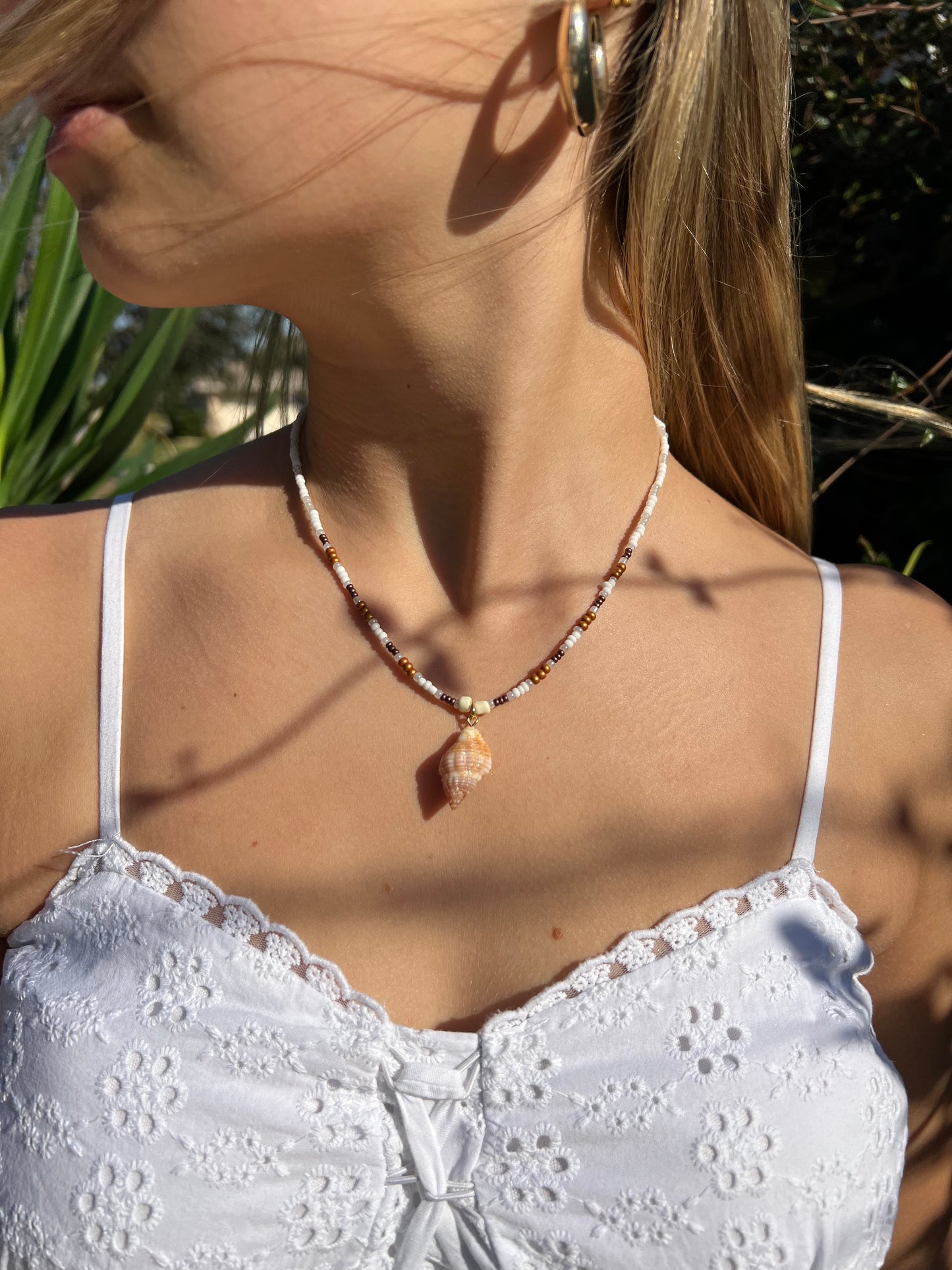 Beaded Shell Necklace