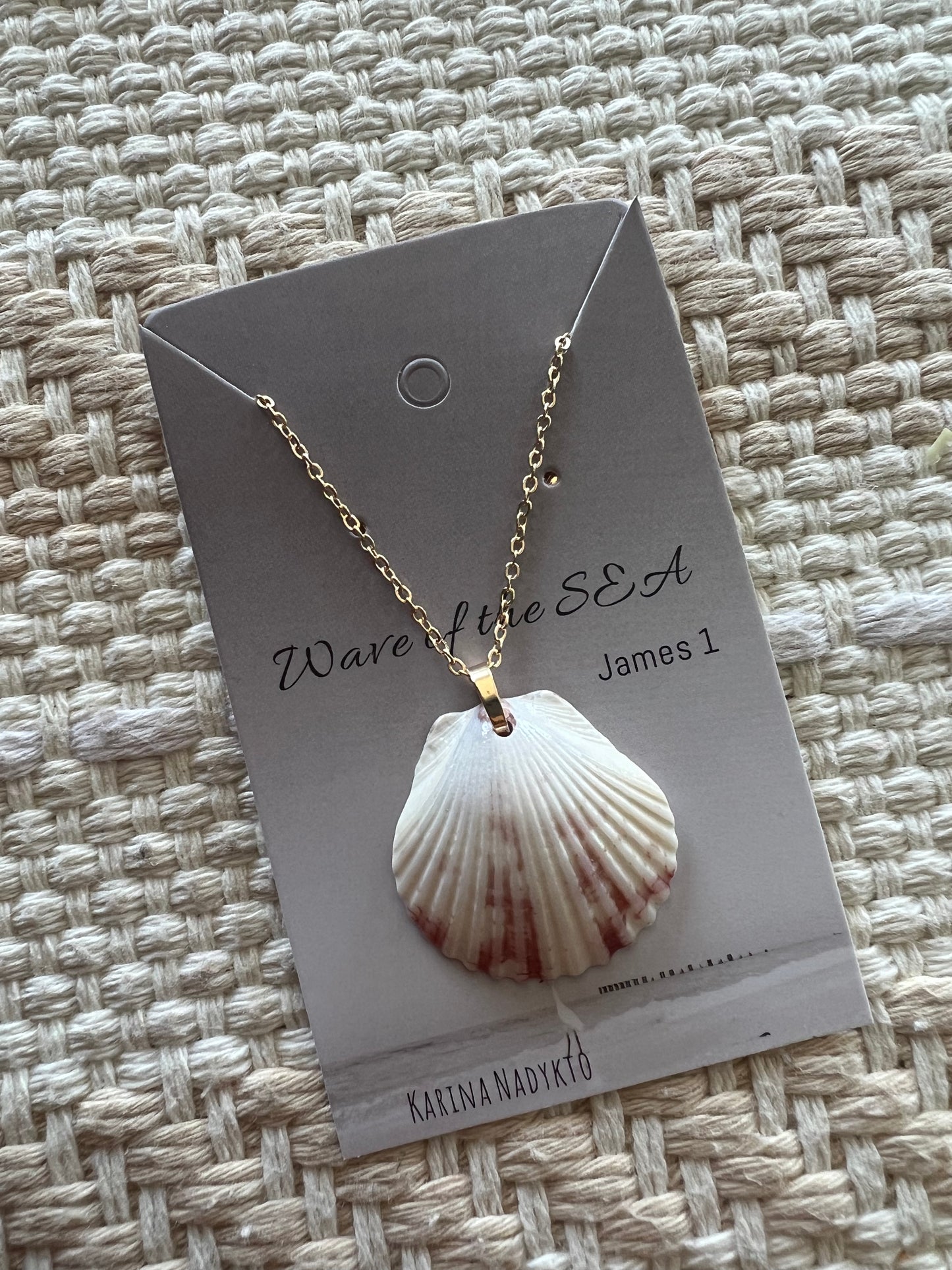 Shell Necklace on Gold Chain