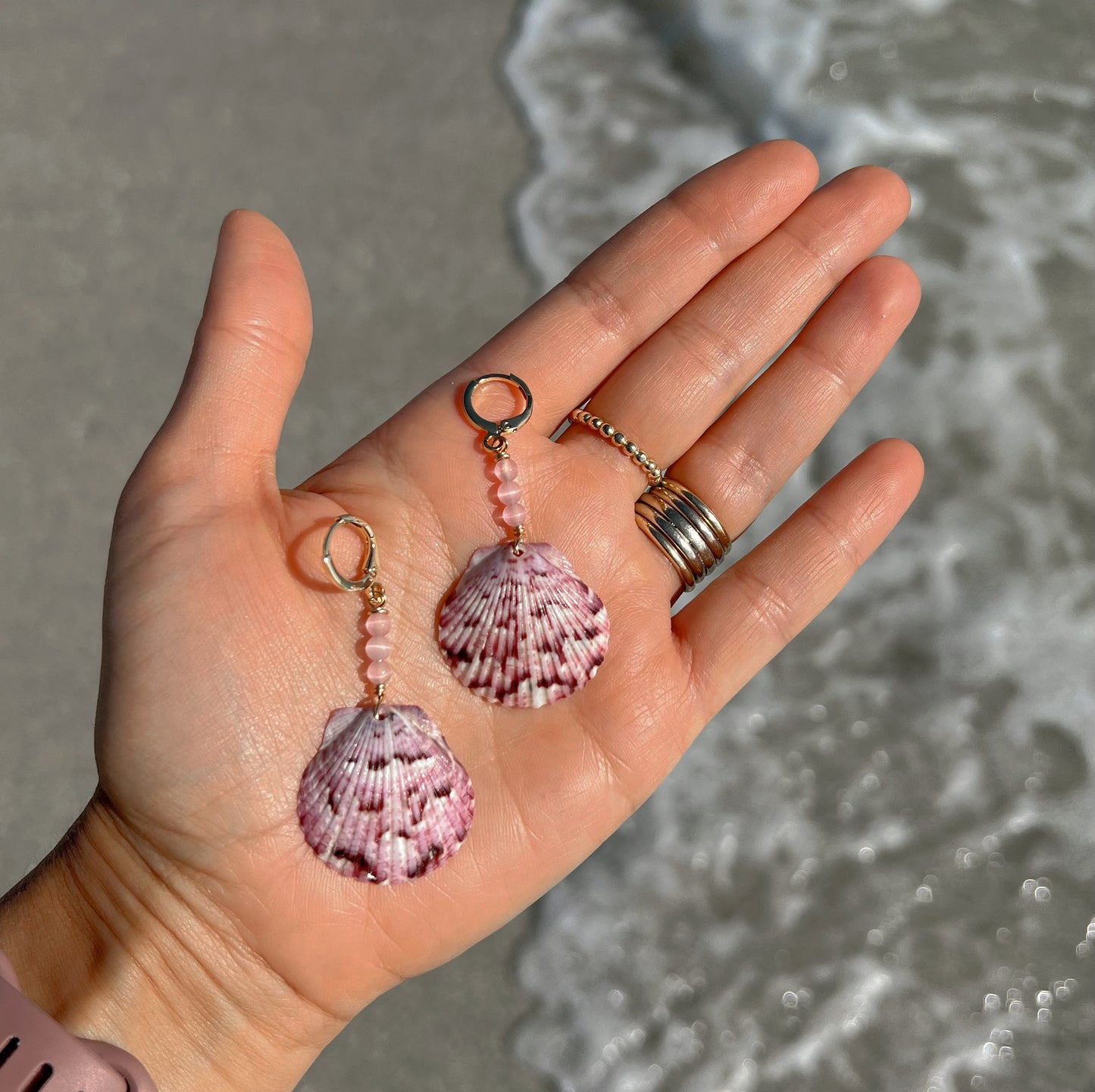 Florida Scallop Shell Earrings